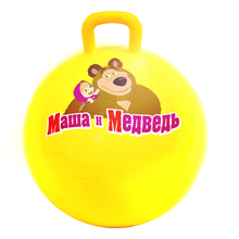 Мяч с ручкой"Маша и медведь"